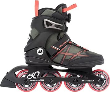 K2 Alexis 80 Boa Womens Inline Skates - Gray/Coral, 7.0
