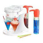 Neo Ice Snow Cone Slushie Slushy Slush Cold Shaver Maker Ice Scraper Drinks Cocktail Machine Electric Crusher Dispenser with 4 Straws & 4 Cups