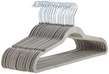 AmazonBasics Velvet Suit Hangers - 30-Pack, Grey