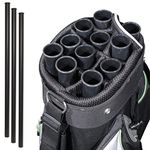 10x Bag – Golf Ball Tube – Golf Bag Tubes – Clubs Tubes – DIVIDER for Golf Bag Includes Pack of 10)