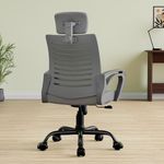 beAAtho® Verona Mesh High Back Ergonomic Home Office Chair | 3-Years Limited Warranty by beAAtho, Tilting & Height Adjustable Mechanism, Heavy Duty Metal Base|Ideal for Office Work & Study (Full Grey)