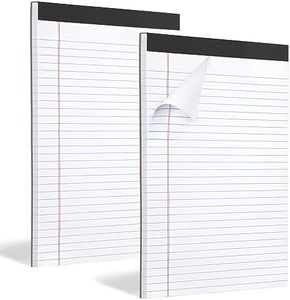 2 Pack Legal Pads Refills Note Pads, Writing Pads 8.5 x 11 Inches, Memo Pads Lined Writing Note Pads, Letter Size Legal Pad Wide Ruled Lined Pads Legal Rule for School Office（30 Sheet per Pads）