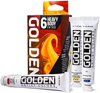 Golden Artist Colors, Heavy Body Acrylics, 6-Color Intro Set