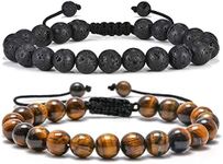 Lava Rock Mens Bracelet Gifts - Nat