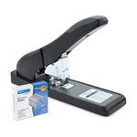 Rapesco 1550 ECO HD-140 Heavy Duty Stapler with 1000 x 923/12 mm Staples, 140 Sheet Capacity, Black