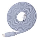 Console Cable,Cisco Console Cable,USB Console Cable with FTDI Chip,USB to RJ45 Serial Adapter Compatible with Cisco,HP,NETGEAR,Huawei,Routers/Switches for Laptop in Linux,Windows, Mac (16FT)