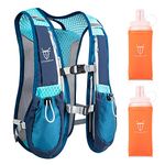 UTOBEST Running Hydration Pack Lightweight Racing Backpack 5 Liter with 2 Soft Flask 350 ml