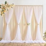 10ft x 10ft Champagne Tulle Backdro