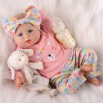 BABESIDE Reborn Dolls Girl - Bailyn 20-inch Realistic Baby Dolls Have the Soft Vinyl, Painted Hair, and Cute Outfit, She Looks and Feels Just like a Real-life Lifelike Baby