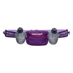 Nathan Running Belt Hydration with Flasks, Storage Pockets, Trail Mix Plus, Running Water Bottle Belt, Insulated, Walking, Hiking, Purple, OSFM, Insulated