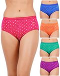 RVB Fashions Women's Cotton Panties (Pack of 5) (14--75(5Pcs)_Color May Vary_75 cm)<br>