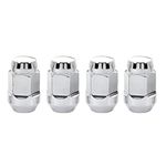 MCGARD 64010 Chrome Bulge Cone Seat Style Lug Nuts (1/2" - 20 Thread Size) - Set of 4