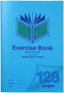 Spirax Exercise Book 128 Paged, A4, 8mm Ruled, No.P110