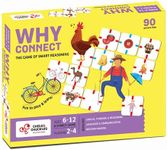 Chalk and Chuckles Board Game - Why Connect, Fun Logical Family Game for Kids Age 6-12 Years, Educational Toys, Gifts for Boys, Girls 7, 8, 9, 10 Years