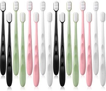 16 Pieces Extra Soft Toothbrush Micro-Nano Toothbrush with 20000 Floss Bristles Manual Toothbrushes for Sensitive Teeth Pregnant Women Elderly Children, 2 Styles