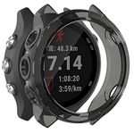 Disscool TPU Case for Garmin Forerunner 245/245M, Soft Anti Drop TPU Protective Cover Garmin Forerunner 245/245M(TPU Black)