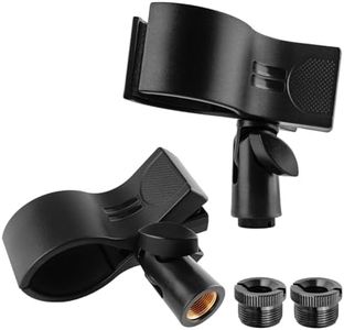 BILIONE Microphone Holder, Large Mic Accessory Clip for Stands & Tripod