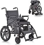 Darkshadow by MaritSA M10 - All Terrain Foldable Durable Electric Wheelchairs for Adults -2x250W Motor Power - 12 mi Cruise Range - Supports up to 300 lbs. - Weight 70 lbs. (Model1)