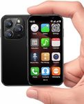 Becindy Mini Phone XS18Pro 3.0 Inch HD 2GB+16GB 3.0 Inch HD Quad Core Dual Sim Card Child Mobile Phone Android Kids Super Small 3G Mobile Mini Smartphone Student Pocket Cellphone(Deep Black)