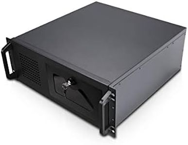 Rosewill 4U Server Chassis 9 Bay Server Case 7X 3.5 + 2X 5.25 HDD, ATX, Rackmount Server Case, Include Front 1x 120mm Fan Rear 2X 80mm Fans Metal Rack Mount Computer Case 17.8" Deep, RSV-R4100U