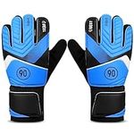 flintronic Football Goalkeeper Gloves Boys Kids Children Youth, Football Goalkeeper Gloves Kids, Football Training Goalie Gloves with Non-Slip Material & Double Wrist Protection, Size 5/6/7