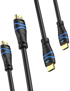 BlueRigger 8K HDMI Cable 3M - 2 Pack (4K/8K 60Hz HDR, HDCP 2.2, High Speed 48Gbps) - Compatible with PS5/PS4, Xbox, Roku, Apple TV, HDTV, Blu-ray, PC