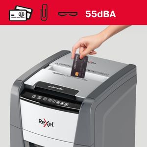 Rexel Optimum 100-Sheet Shredder – Auto Feed Paper Shredder