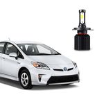 Adeptt HB3/HB4/9005/9006 Super Bright Ultrawhite LED 6500K Headlight High Beam Bulbs (White) for TOYOTA PRIUS BASE 1.8