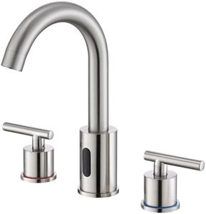 Charmingwater Touchless Bathroom Faucet for 3 Hole