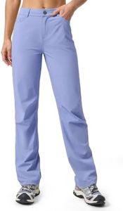 Willit Womens Hiking Pants Quick Dry Lightweight Stretch Travel Pants with Pockets UPF 50+ Water-Resistant 33" Violet 6