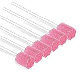 Disposable Unflavored Oral Care Sponge Swab/ Tooth Cleaning Spong Swab/Toothbrushes ( 50pcs Pink )