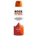 Rock Face Power Antiperspirant for Men 200ml | Spicy Fresh Scent | Fast Absorbing | Non-Staining | 48 Hour Protection