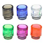 Armerah Anti Spit Back 810 Drip Tip eCig Mouthpiece Short/Wide Plastic/Opaque 3 Pack Assorted Colours