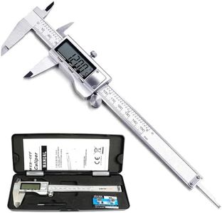 Digital Caliper Measuring Tool, Stainless Steel Vernier Caliper Digital Micrometer with Large LCD Screen, 6 Inch Caliper Tool for DIY/Household, Auto-Off Feature, Inch and Millimeter Conversion