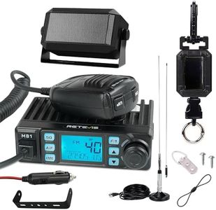 Retevis MB1 CB Radio kit, with Retractable Microphone Holder, Magnetic Antenna, External Speakers, Cigarette Lighter Plug, Long Range CB Radio for Truck