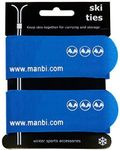 Manbi Pro Jumbo Pair Of Velcro Ski Ties Atomic K2 Head Cable Tidy Luggage Strap Bright Blue