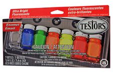 Testors Enamel Paint Set Fluorescent