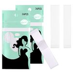 72Pcs Double Sided Tape, Self Adhesive Fashion Body Tape Safe Sticky Clear Bra Tape for Clothing Butt Pads Body