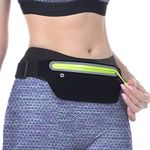 GLBSUNION Slim Running Belt, Ultra Light Bounce Free Waist Pouch Fitness Workout Belt Sport Waist Pack Exercise Waist Bag for Apple iPhone 14 1312 11 XS XR Samsung in Running Gym Marathon Cycling