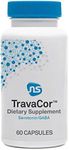 NeuroScience TravaCor - Stress & Mood Support Supplement to Support Calm & Reduce Worrying - Vitamin C, Vitamin B12, L Theanine, Vitamin B6 & 5 HTP - GABA Neurotransmitter Supplement (60 Capsules)