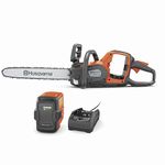 Husqvarna Power Axe 350i Cordless Electric Chainsaw, 18 Inch Chainsaw with Brushless Motor and Quiet Superior Cutting Power, 40V Lithium-Ion Battery and Charger Included