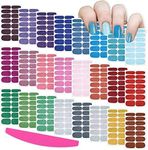 SILPECWEE 24 Sheets Nail Wraps for Women Glitter Nail Polish Strips Self Adhesive Nail Polish Stickers Gel Nail Strips Fingernail Manicure Stickers for Nail Art with 1pc Nail File