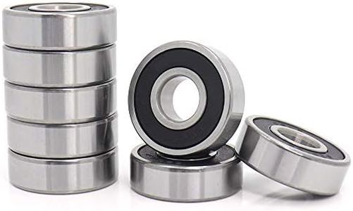Donepart 6203 Bearings 6203-2RS 17mm x40mm x12mm C3 High Speed 6203RS Ball Bearings for Electric Motor, Wheels, Bicycle, Garden Machinery, etc (10 Pack)