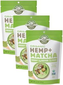Manitoba Harvest Organic Hemp & Matcha Powder, 5.5 oz – Energy, 6g of Protein, 2g of Fiber per Serving – Matcha Protein Powder - Blend in Smoothies – Vegan, Non-GMO Project Verified - 56g of Caffeine