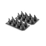 HIC Kitchen Silicone Shark Fin Ice Tray, Chocolate Candy Baking Mold, Non-Stick, Heat-Resistant, Makes 16 Shark Fins