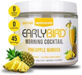 EarlyBird Morning Cocktail - Pineapple Mimosa 45 Servings - Clean Energy Drink (Natural Caffeine), Increased Motivation (Nootropics), Supercharged Hydration (Electrolytes) - Wake Up Early Drink w/