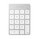 Satechi Slim Aluminum Bluetooth Wireless 18-Key Keypad Keyboard Extension - Compatible with MacBook Pro, MacBook Air, Mac Mini, iMac, iMac Pro, iPad, iPhone and more (Silver)