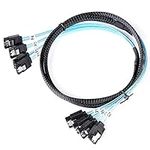 ADCAUDX SATA-III Cable-1M, 4Pcs/Set