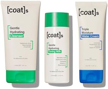Coats Skinsentials Bundle – Cleanser 5 oz, Toner 4.2 oz & Moisturizer 2.5 oz – 3-Step Regimen Protects the Skin Barrier with Ceramides, For Women and Men