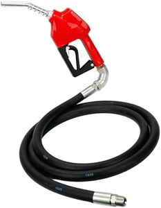 3/4'' x 10' Fuel Transfer Hose Kit with 3/4" Auto Nozzle (13/16" Spout, 16 GPM) & Swivel Fitting, 3/4" Inlet/Outlet for Diesel, Kerosene, Biodiesel